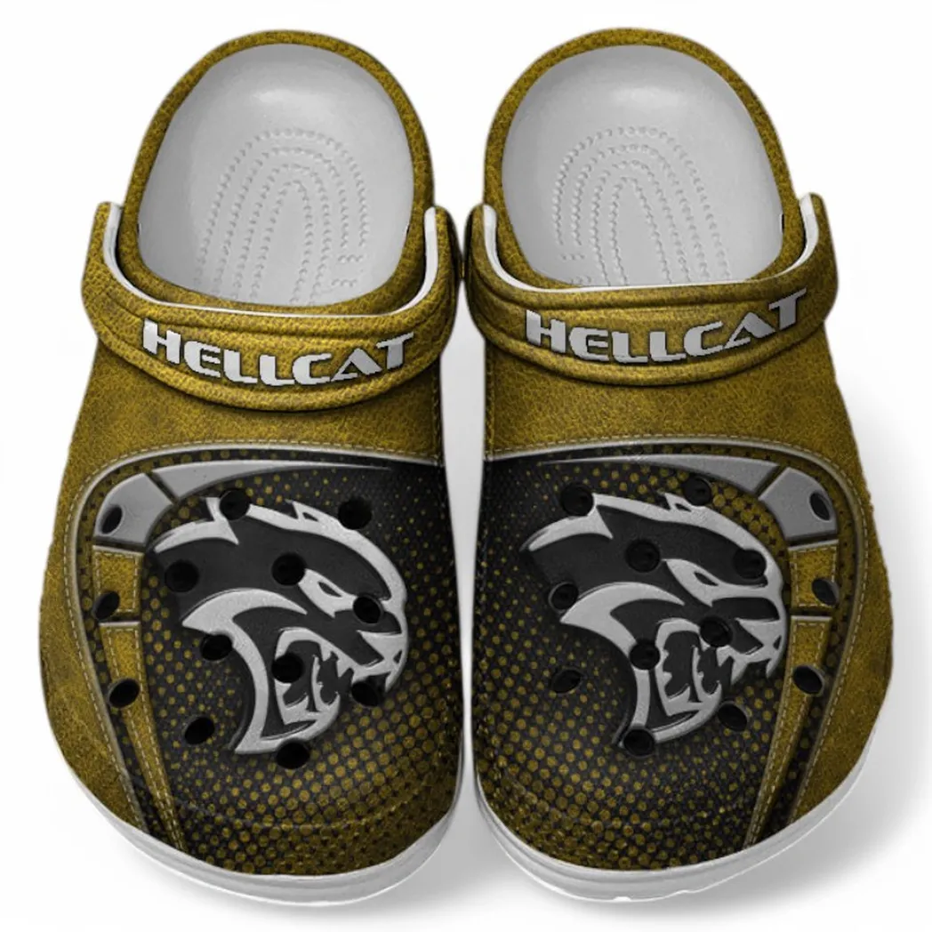 hellcat crocs sandals for men women gift for hellcat fan car177031425585 yellow n2qar