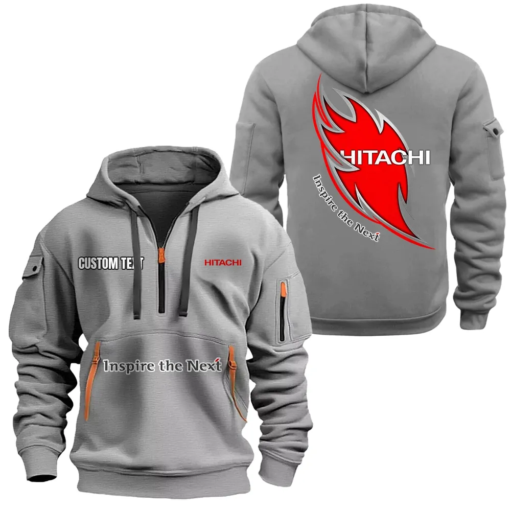 hitachi hoodie half zipper car1701112094 car all over print hoodie half zipper gray 61yh6