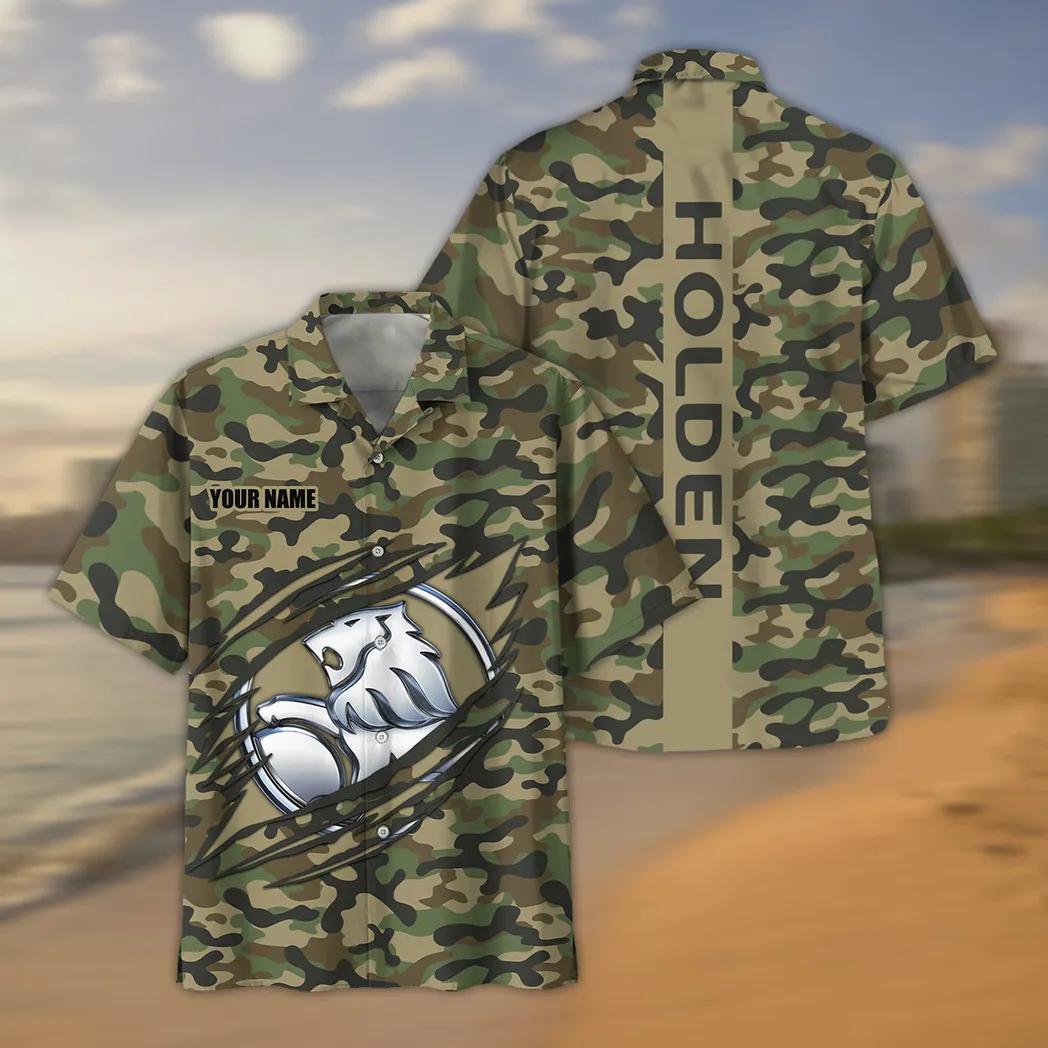 Holden Hawaiian Shirt Style Camo Oversized Hawaiian CAR210040825705
