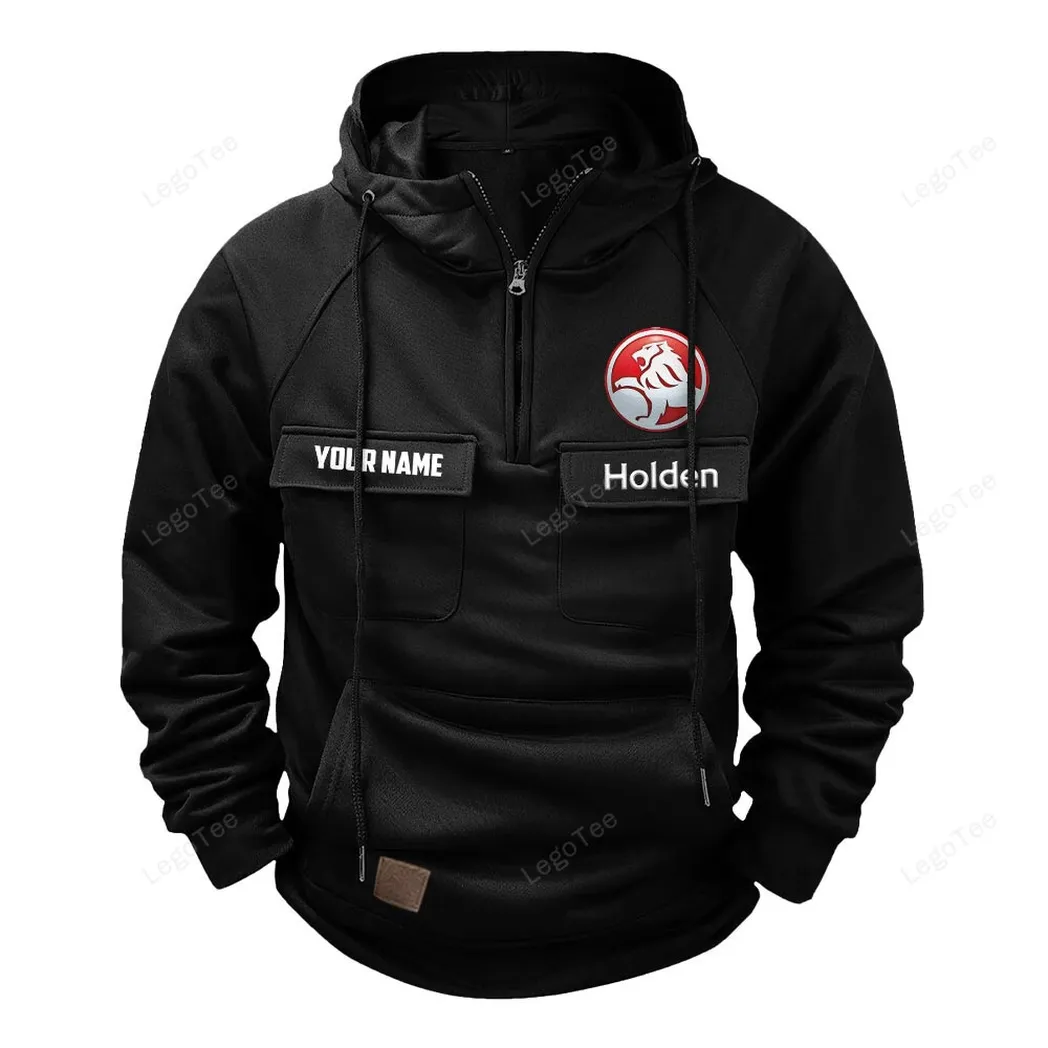 Holden Tactical Quarter Zip Hoodie, Gift For Holden Lovers, Gift For Him, Husband, Boyfriend - Black CAR109021425378-2