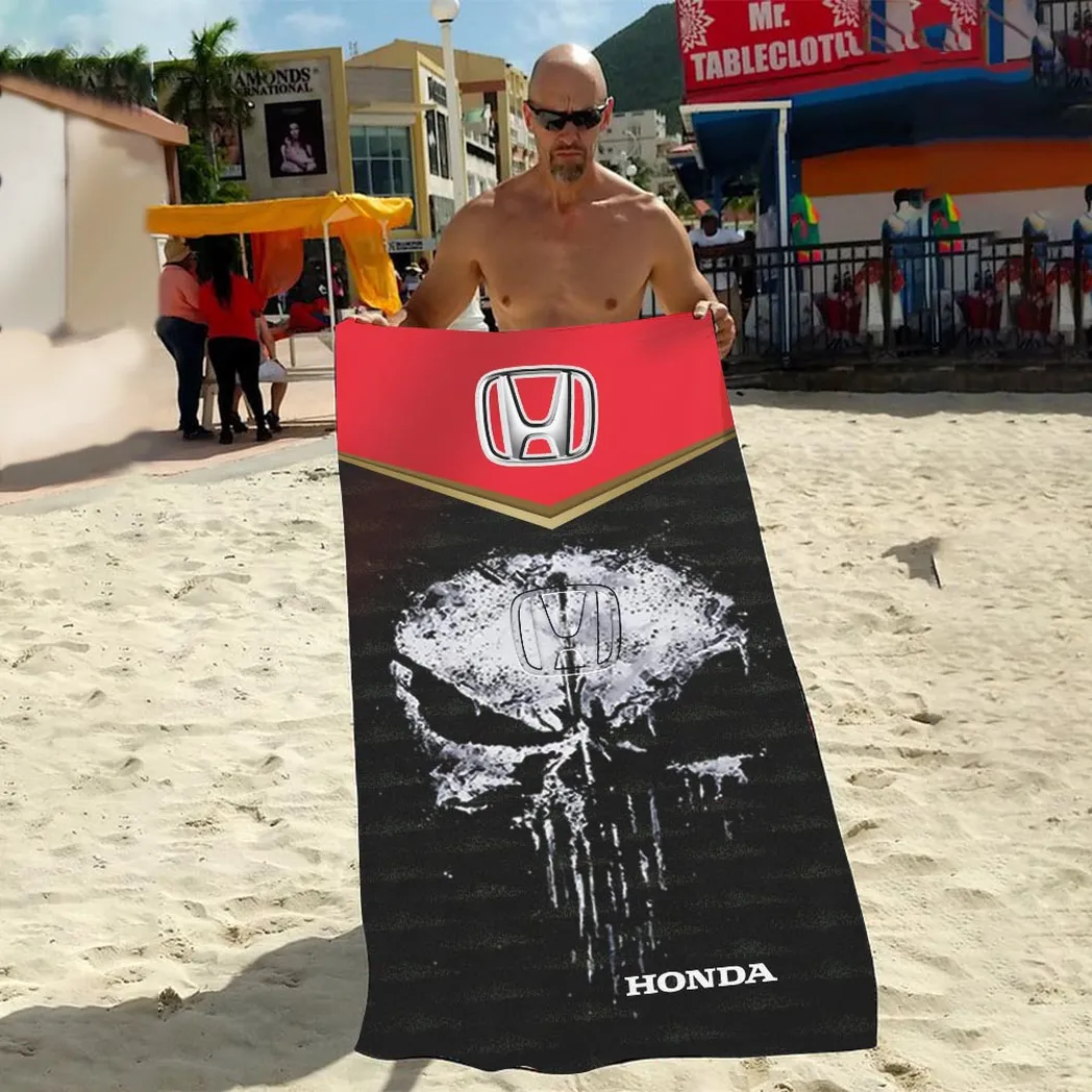 honda beach towel gift for honda lovers gift for him husband boyfriend car17302252526