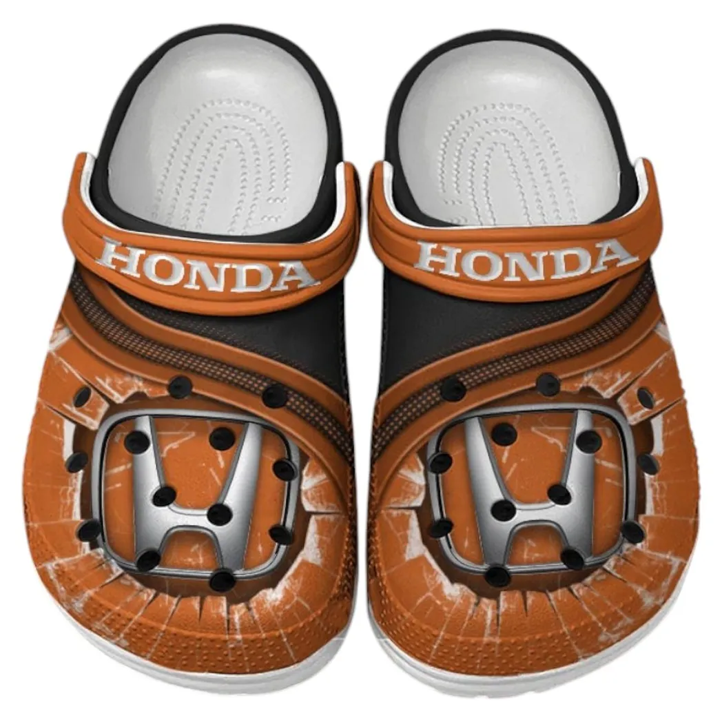 Honda Crocs Clogs Men Women, Gift For Honda Fan CAR188032025113 - Orange