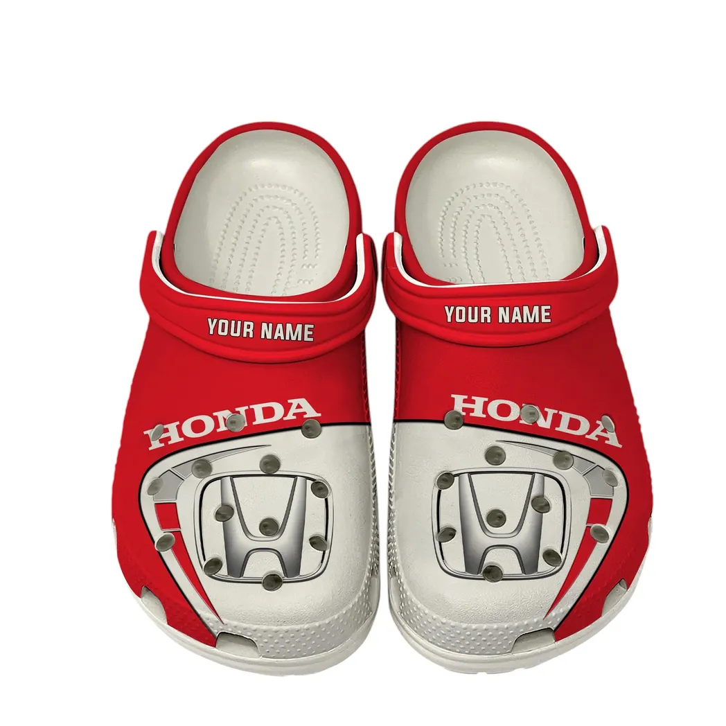 Honda Crocs, Gift For Honda Lover, Gift For Him, Husband, Boyfriend CAR16802262526 - White