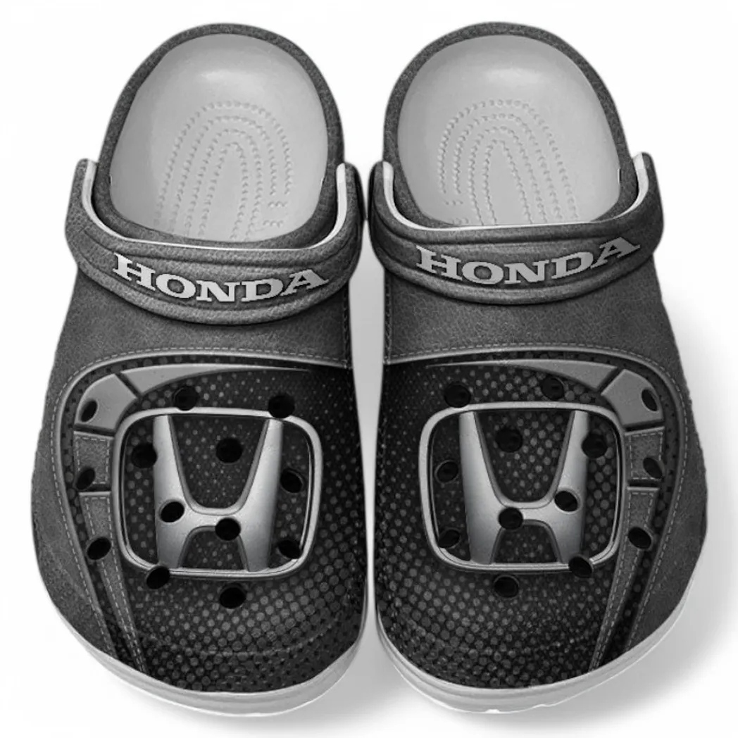 Honda Crocs Sandals For Men Women, Gift For Honda Fan CAR177031425621 - Gray
