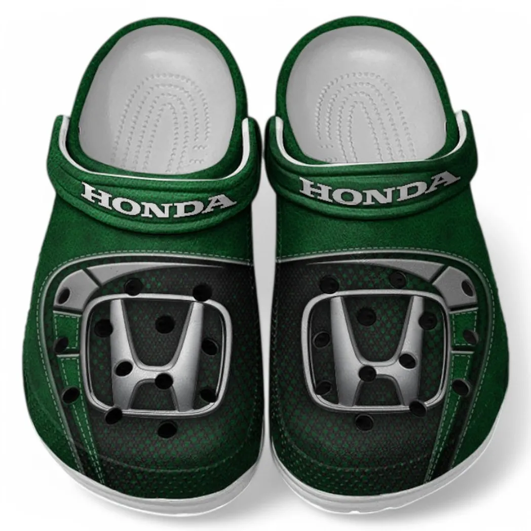 Honda Crocs Sandals For Men Women, Gift For Honda Fan CAR177031425621 - Green