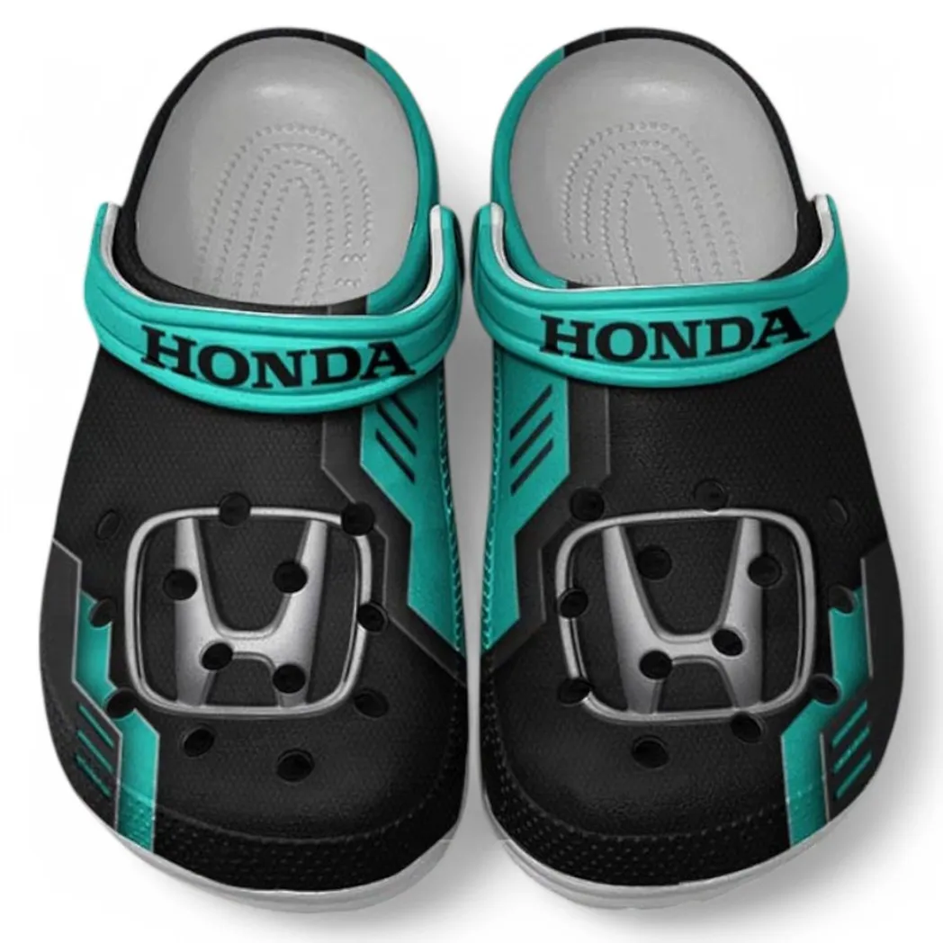 Honda Crocs Shoes, Clogs Men Women, Gift For Honda Fan CAR185031525250 - Cyan