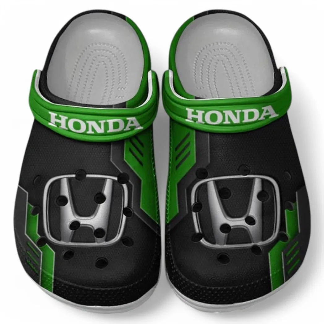 Honda Crocs Shoes, Clogs Men Women, Gift For Honda Fan CAR185031525250 - Green