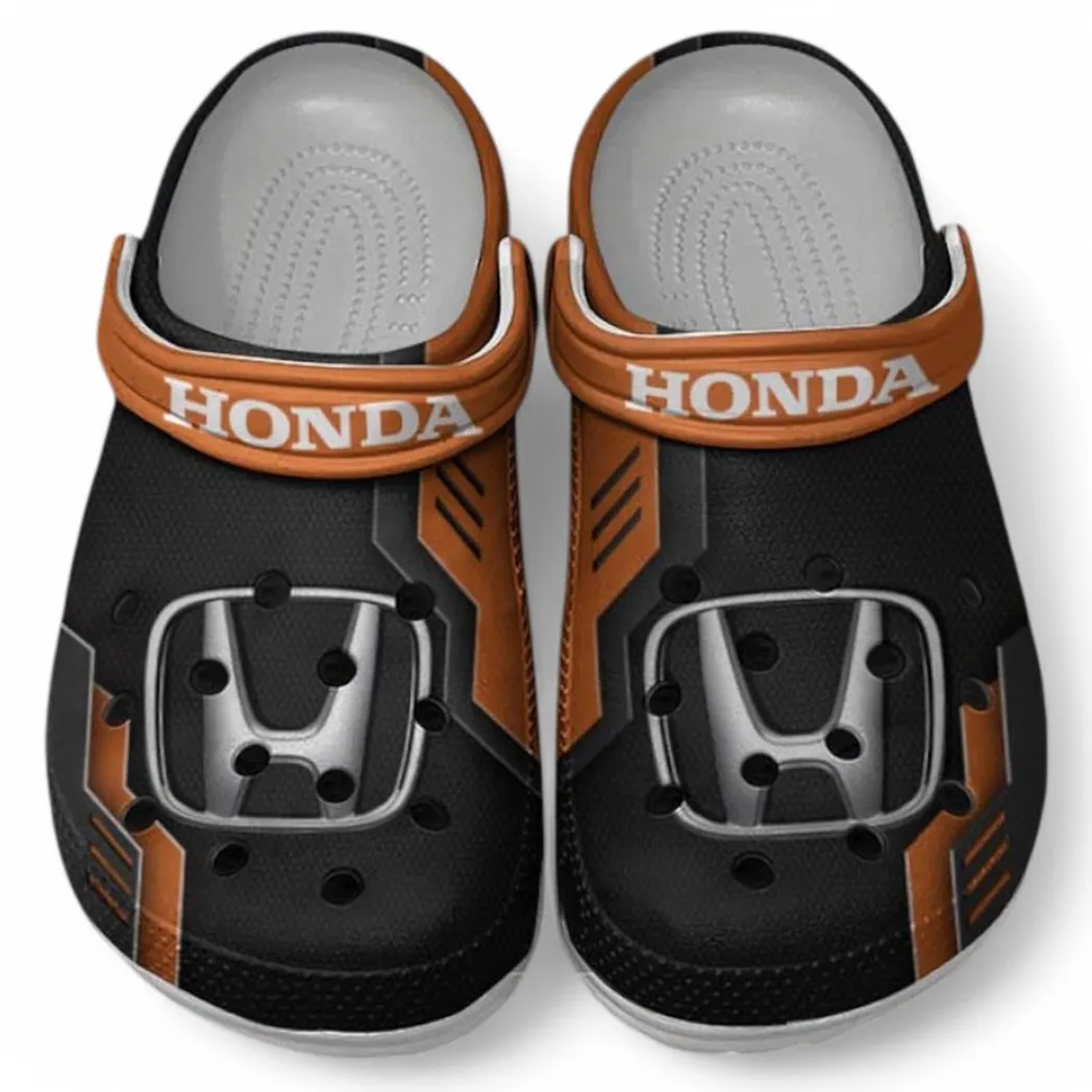 Honda Crocs Shoes, Clogs Men Women, Gift For Honda Fan CAR185031525250 - Orange
