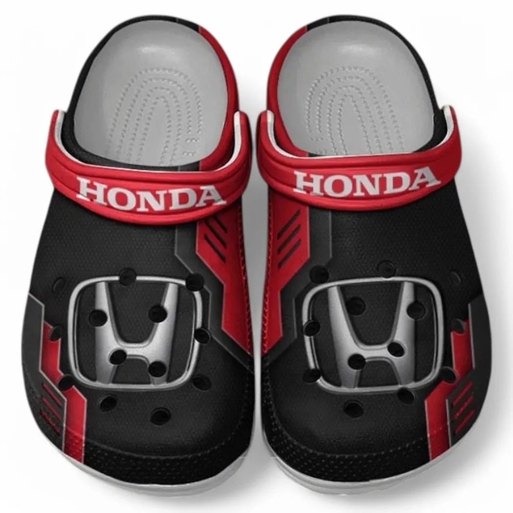 Honda Crocs Shoes, Clogs Men Women, Gift For Honda Fan CAR185031525250 - Red