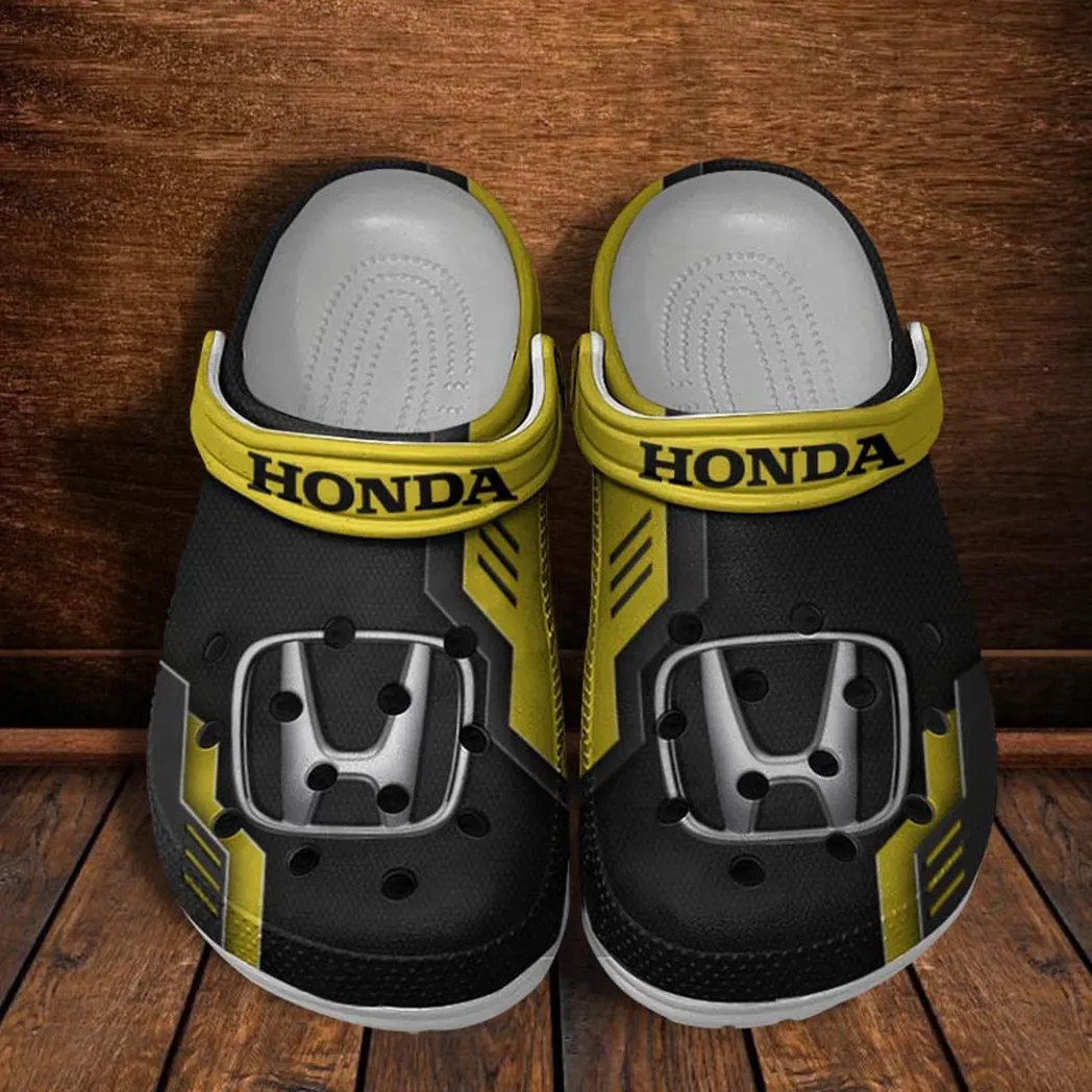 honda crocs shoes clogs men women gift for honda fan car185031525250 yellow mddfz