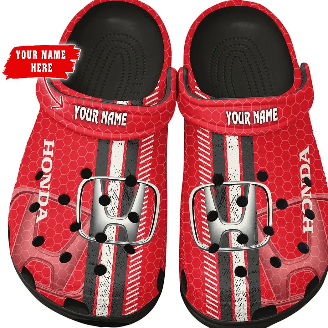 honda crocs shoes gift for honda lovers birthday gift for husband boyfriend car82022025599 black