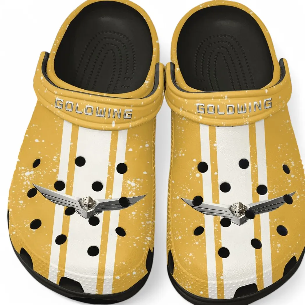 Honda Gold Wing Crocs, Gift For Honda Gold Wing Lovers, Gift For Him, Husband, Boyfriend CAR62022025068 - Black