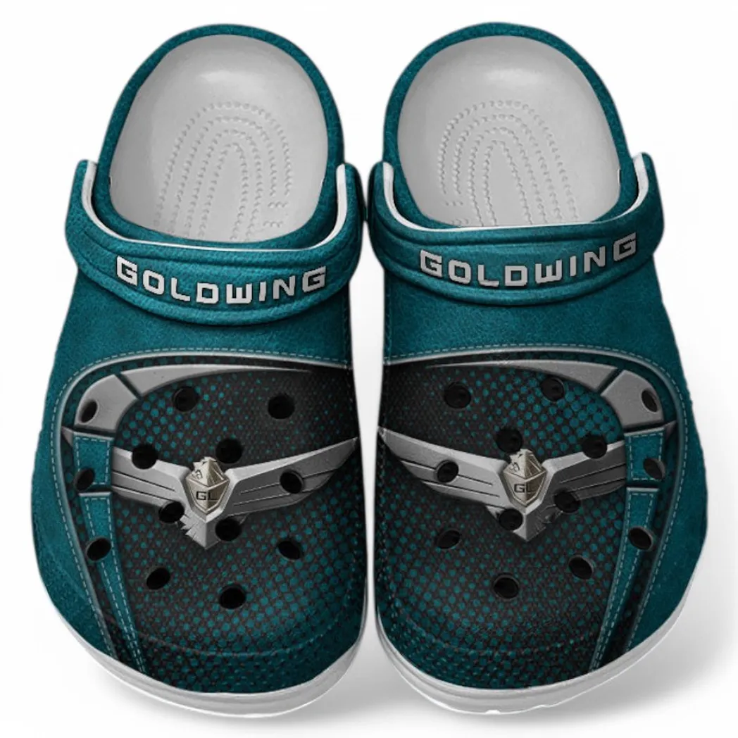 Honda Gold Wing Crocs Shoes, Clogs Men Women, Gift For Honda Gold Wing Fan CAR183031725129 - Cyan