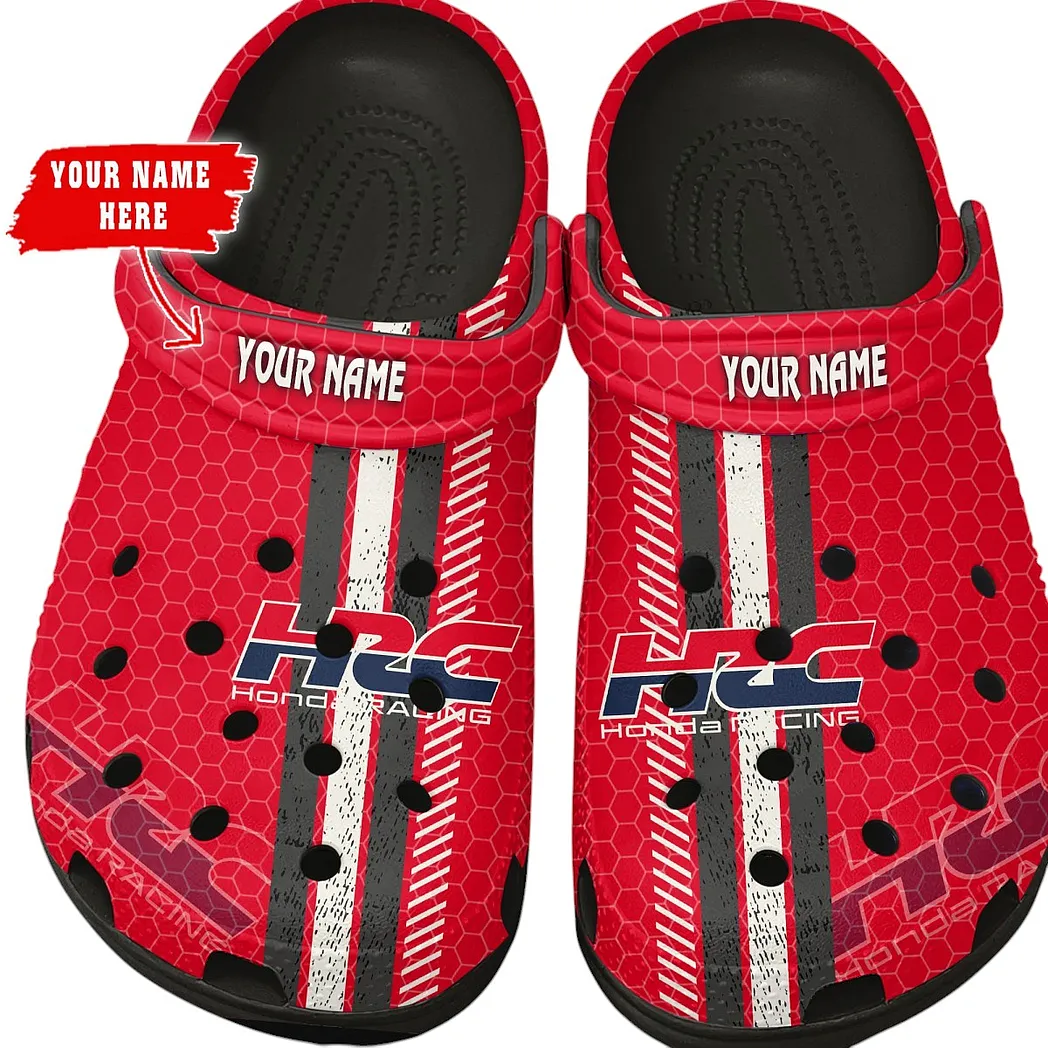 honda hrc crocs shoes gift for honda hrc lovers birthday gift for husband boyfriend car82022025597 black