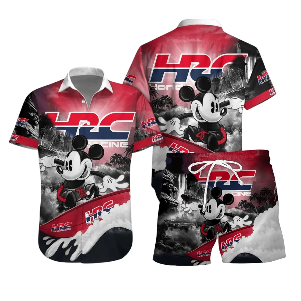 honda hrc hawaiian shirt set gift for honda hrc lovers gift for him husband boyfriend car53030625049
