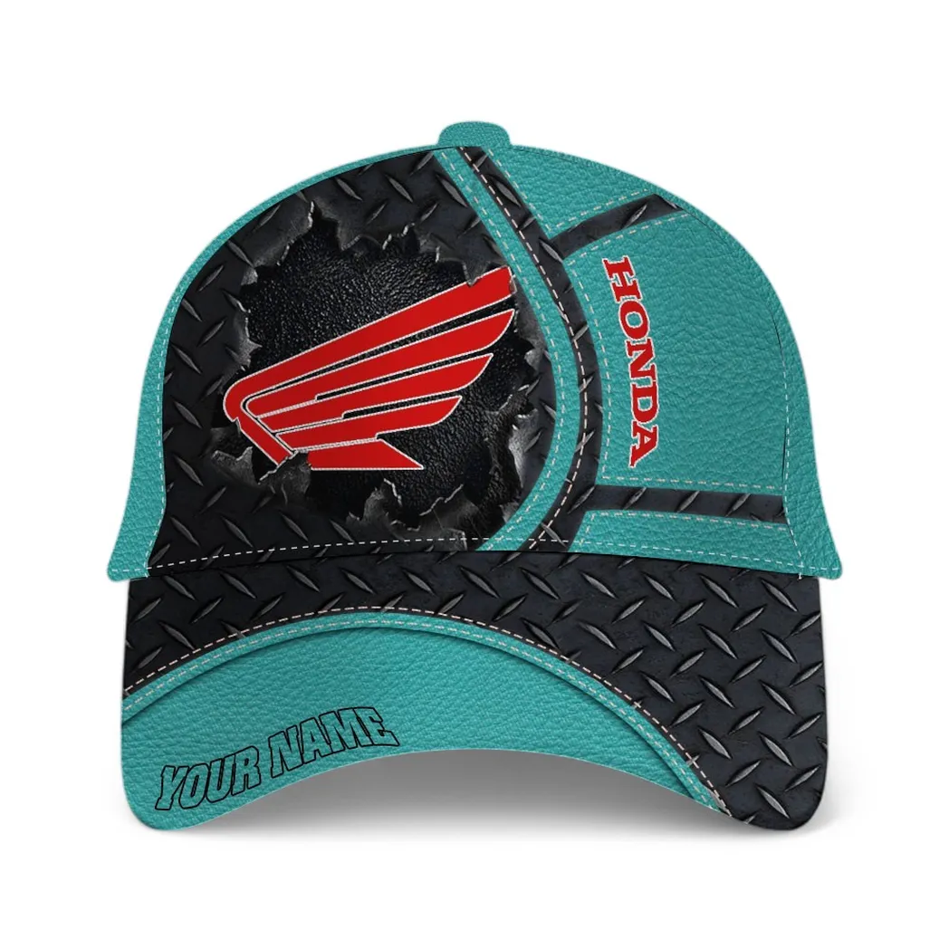 Honda Motorcycle Classic Cap, Gift For Honda Motorcycle Lovers, Gift For Him, Husband, Boyfriend - Cyan CAR49021825028-2