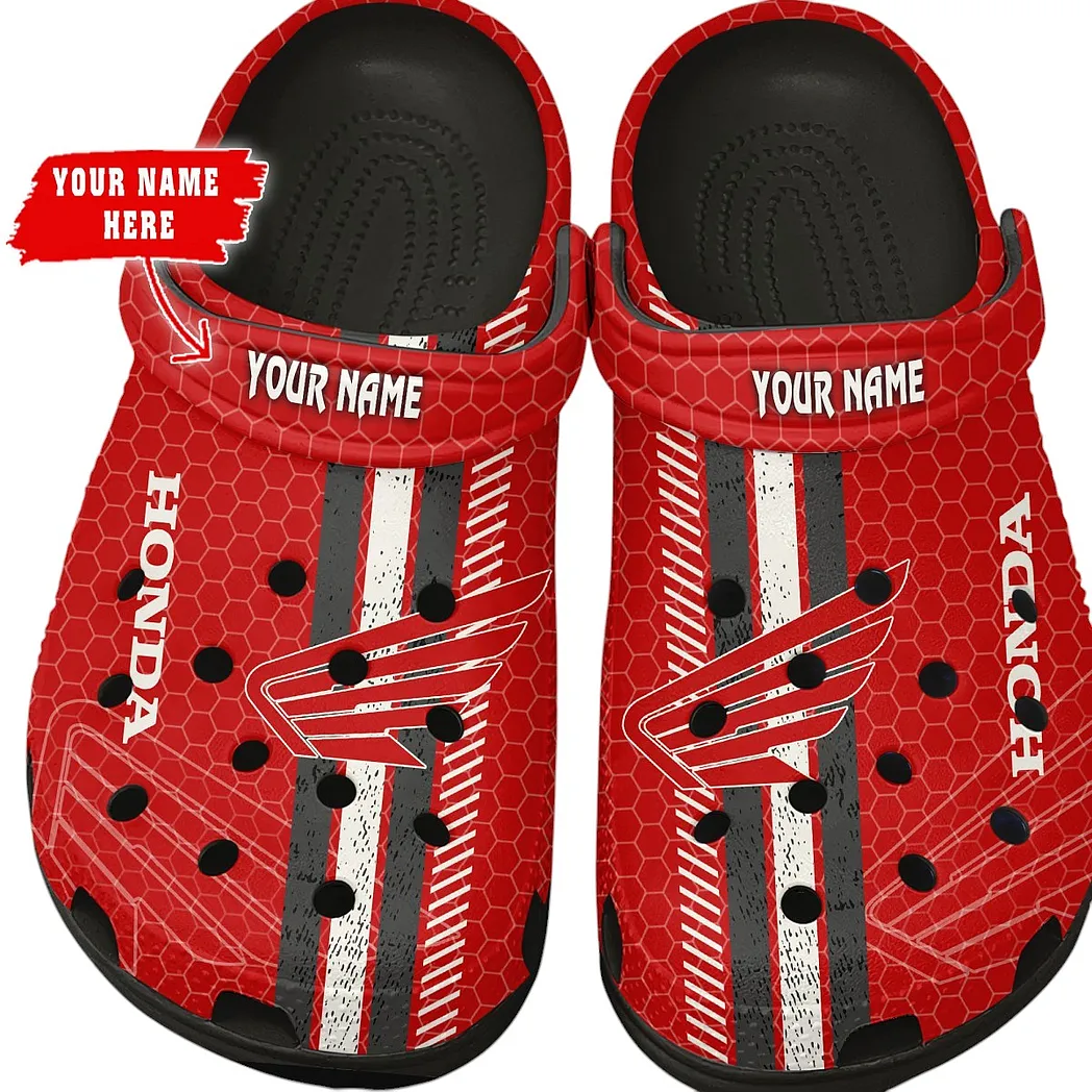 honda motorcycle crocs shoes gift for honda motorcycle lovers birthday gift for husband boyfriend car82022025598 black ijo1g