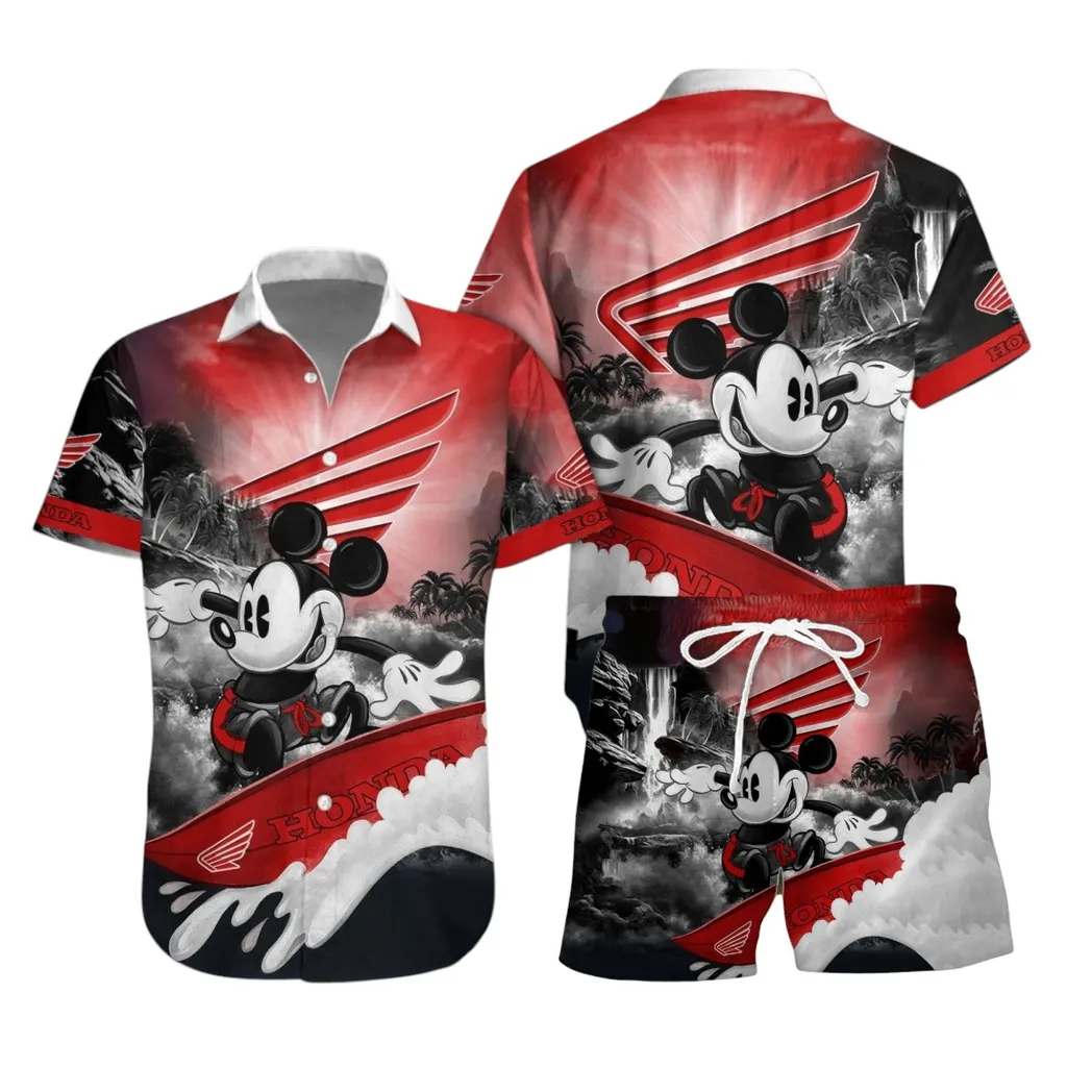 honda motorcycle hawaiian shirt set gift for honda motorcycle lovers gift for him husband boyfriend car53030625050 rbrqa