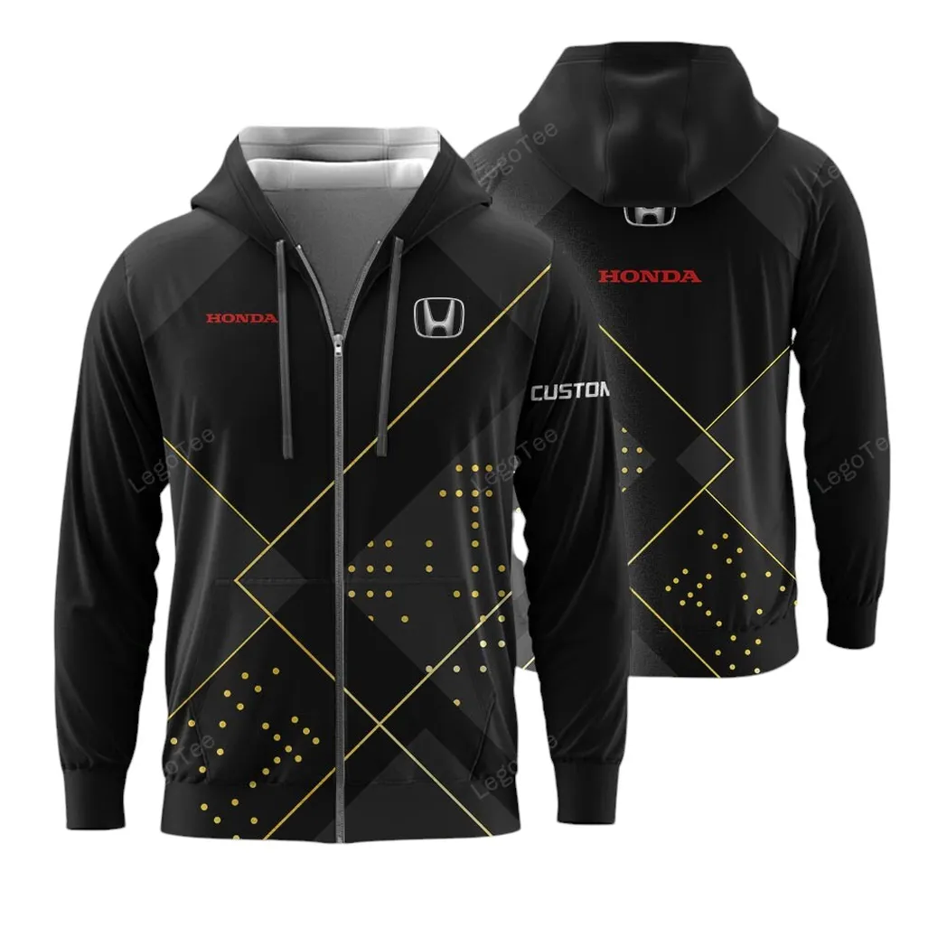 Honda Zipper Hoodie, Gift For Honda Lovers, Gift Fot Him, Husband, Boyfriend CAR11403032531