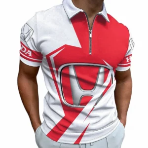 honda zipper polo shirt for men gift for honda fan car68022125919 gcvb4