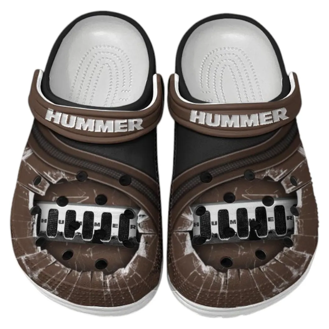 Hummer Crocs Clogs Men Women, Gift For Hummer Fan CAR188032025166 - Brown