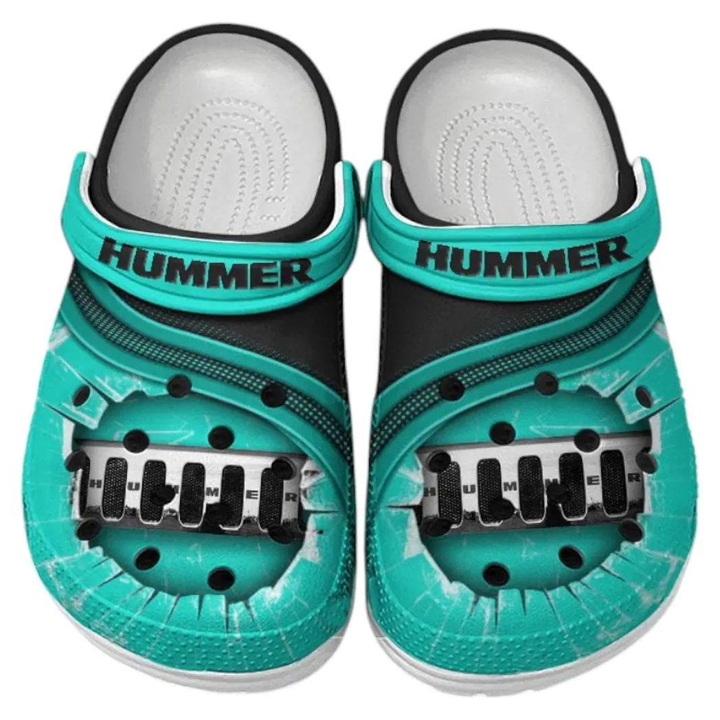 Hummer Crocs Clogs Men Women, Gift For Hummer Fan CAR188032025166 - Cyan