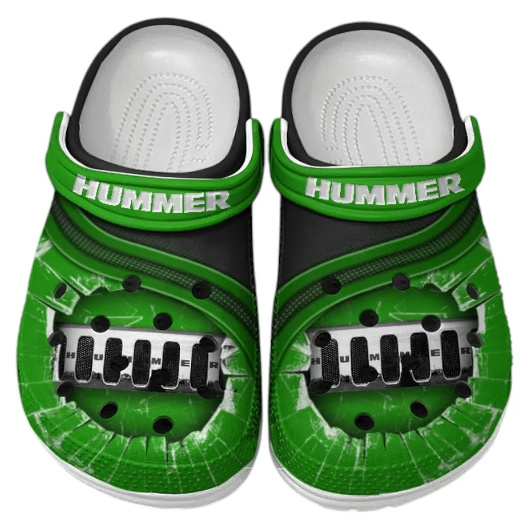 Hummer Crocs Clogs Men Women, Gift For Hummer Fan CAR188032025166 - Green