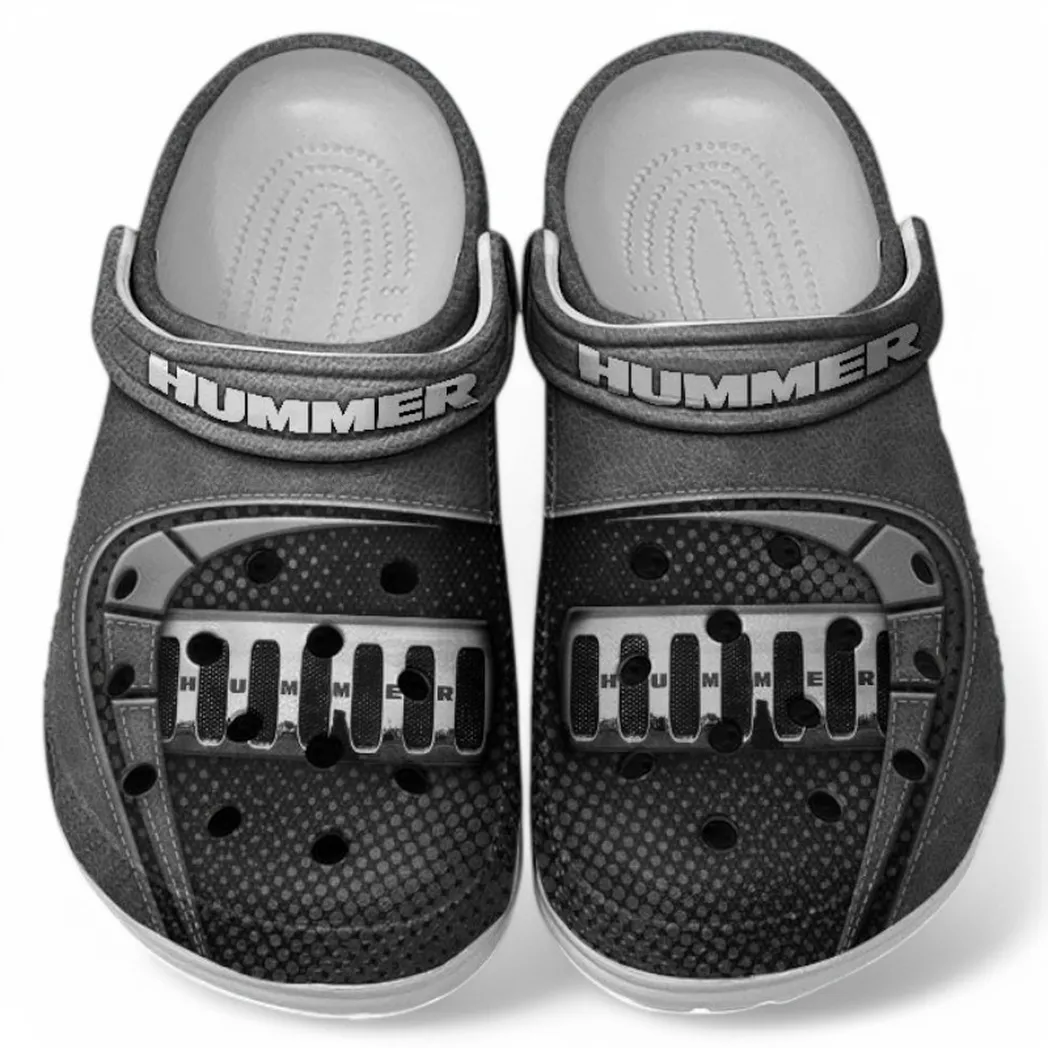 Hummer Crocs Sandals For Men Women, Gift For Hummer Fan CAR177031425600 - Gray