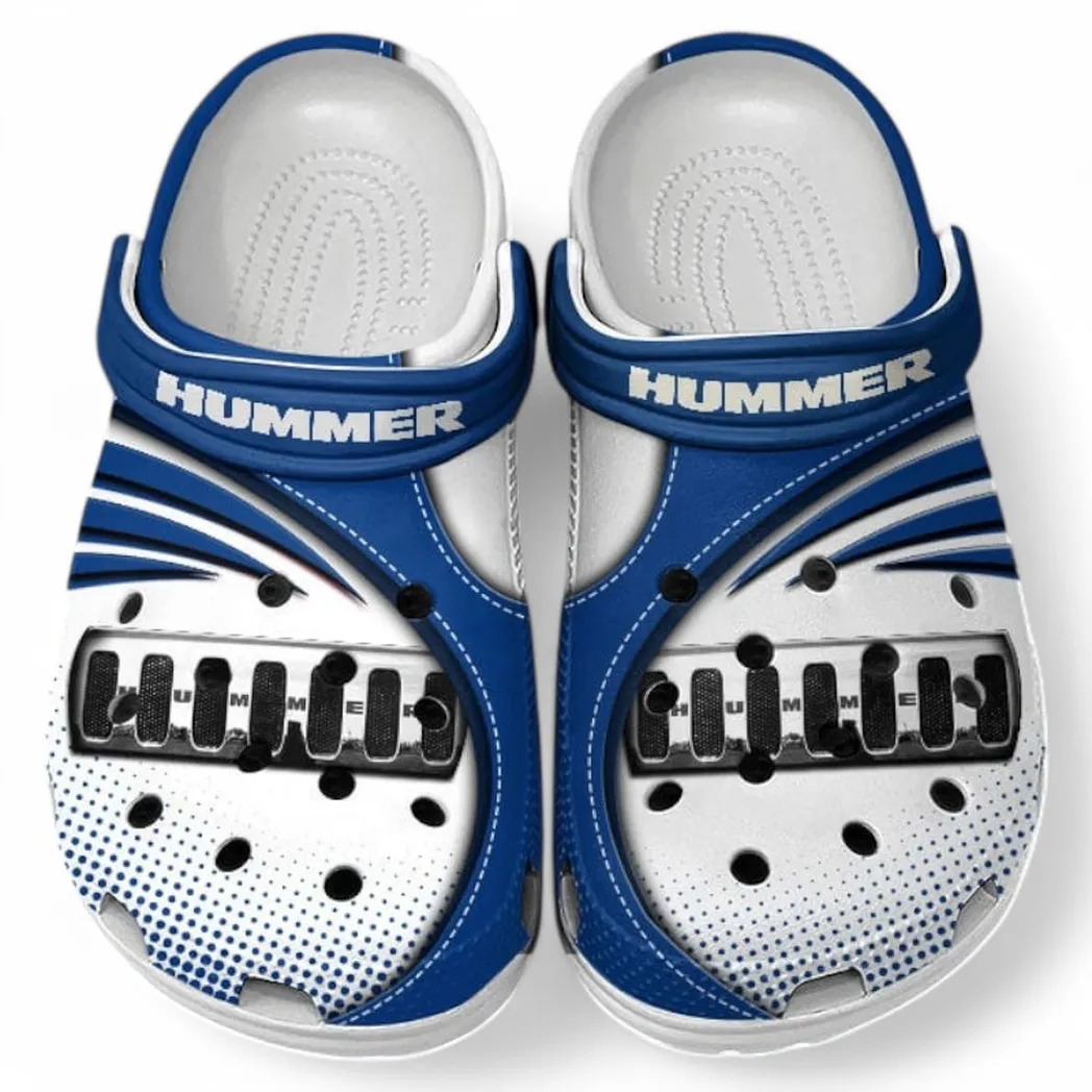 Hummer Crocs Sandals For Men Women, Gift For Hummer Fan CAR181031525723 - Blue