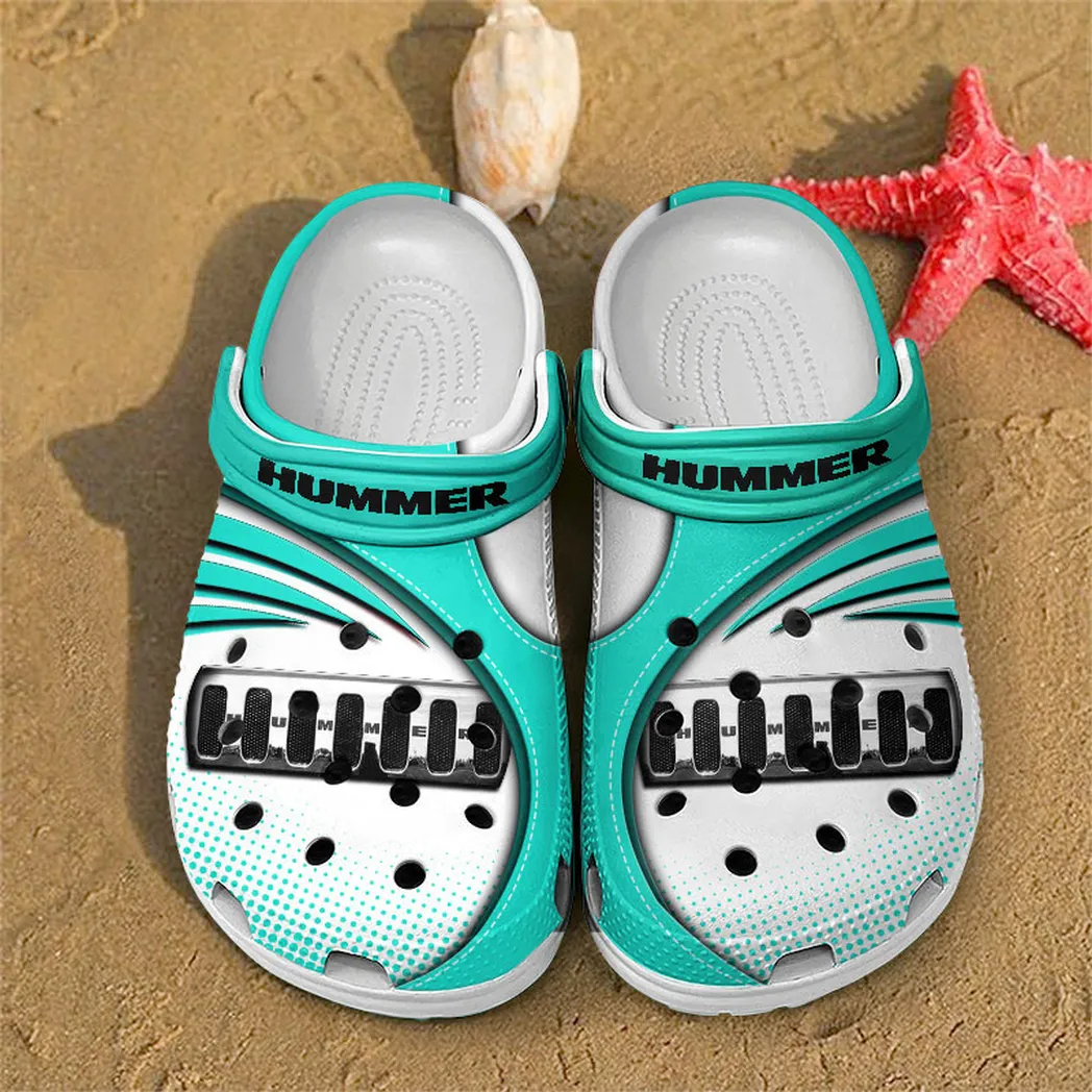 hummer crocs sandals for men women gift for hummer fan car181031525723 cyan 04yfk