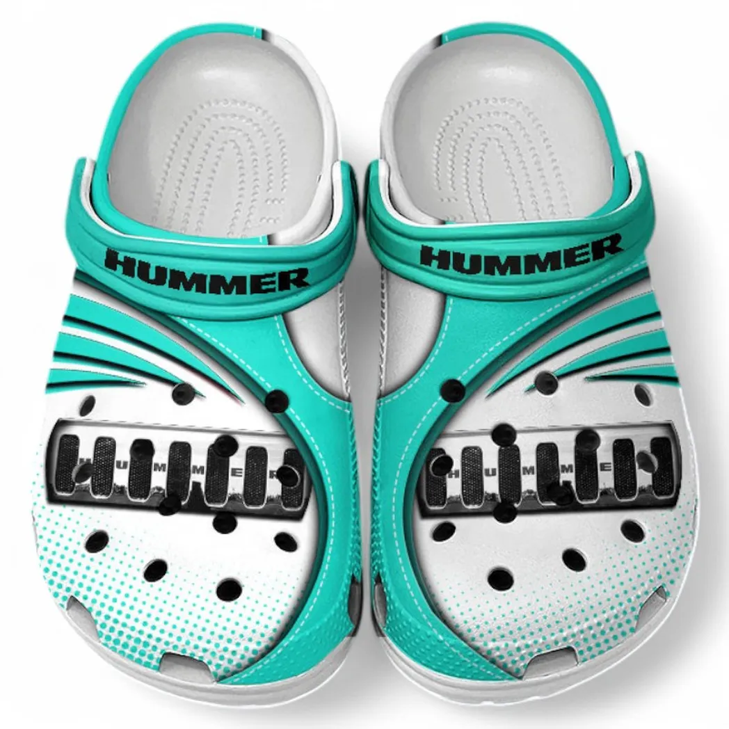 hummer crocs sandals for men women gift for hummer fan car181031525723 cyan aopyk