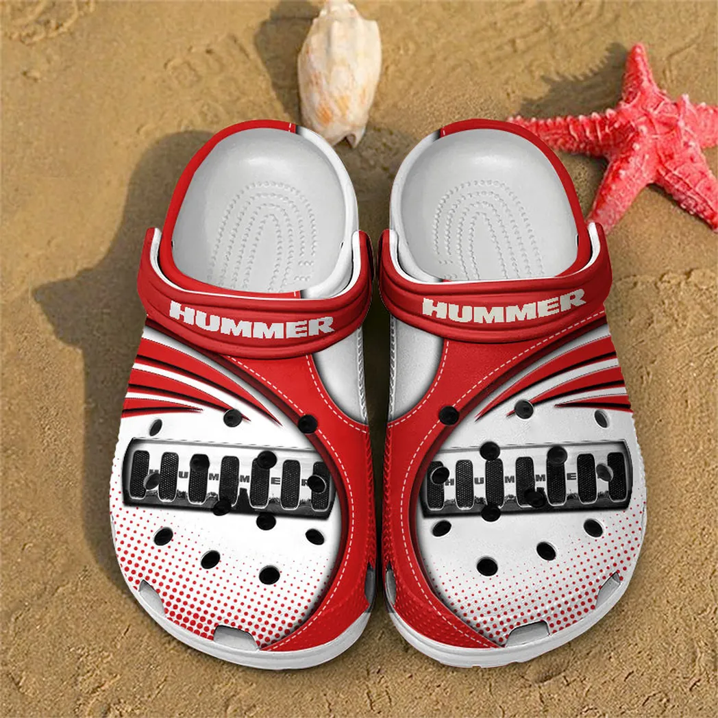 hummer crocs sandals for men women gift for hummer fan car181031525723 red 7bimh