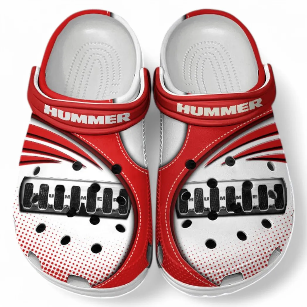 Hummer Crocs Sandals For Men Women, Gift For Hummer Fan CAR181031525723 - Red