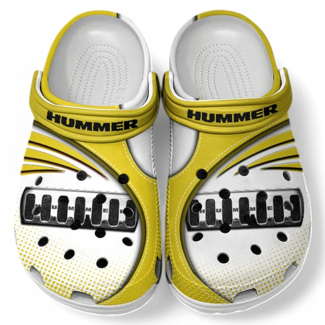 Hummer Crocs Sandals For Men Women, Gift For Hummer Fan CAR181031525723 - Yellow