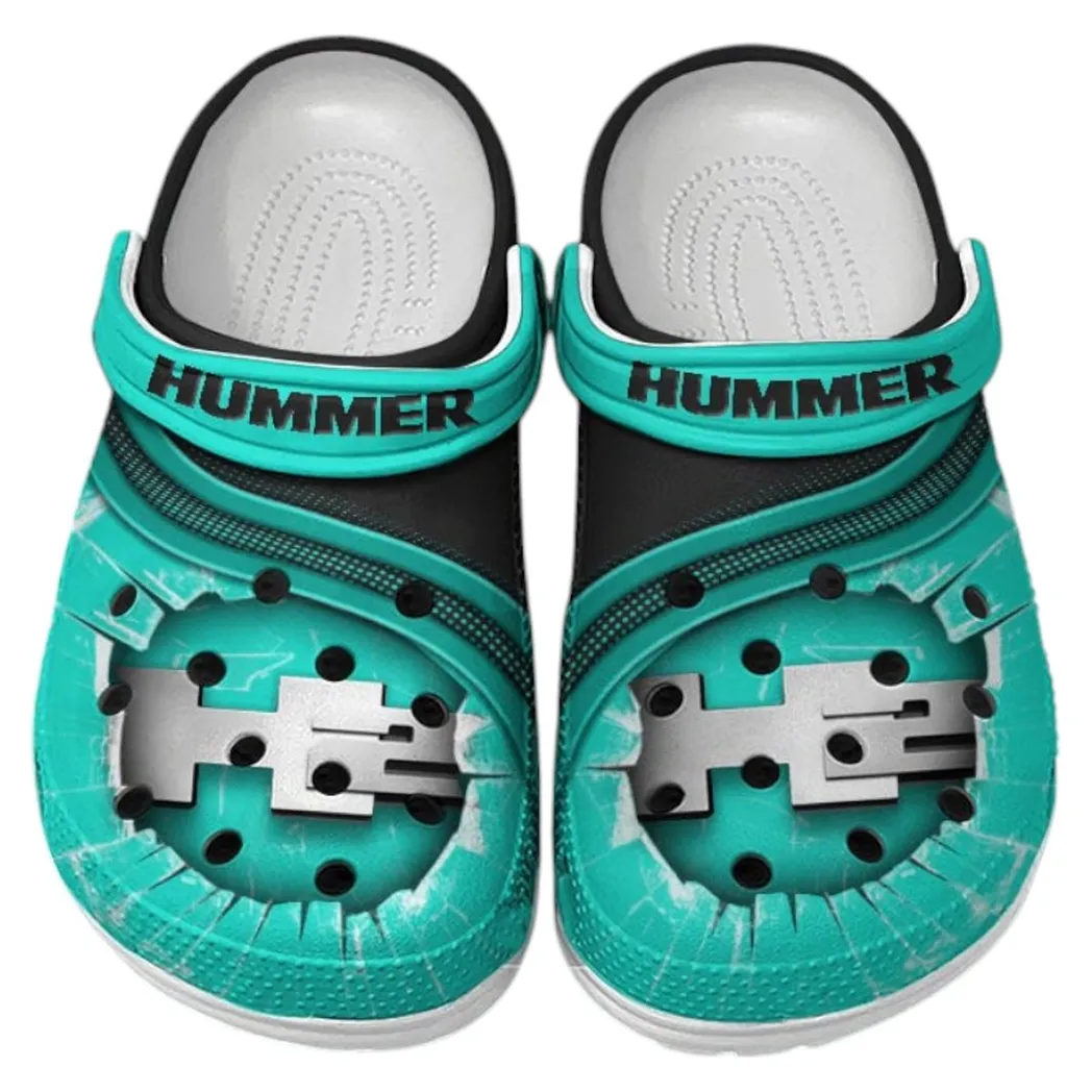 Hummer H2 Crocs Clogs Men Women, Gift For Hummer H2 Fan CAR188032025146 - Cyan