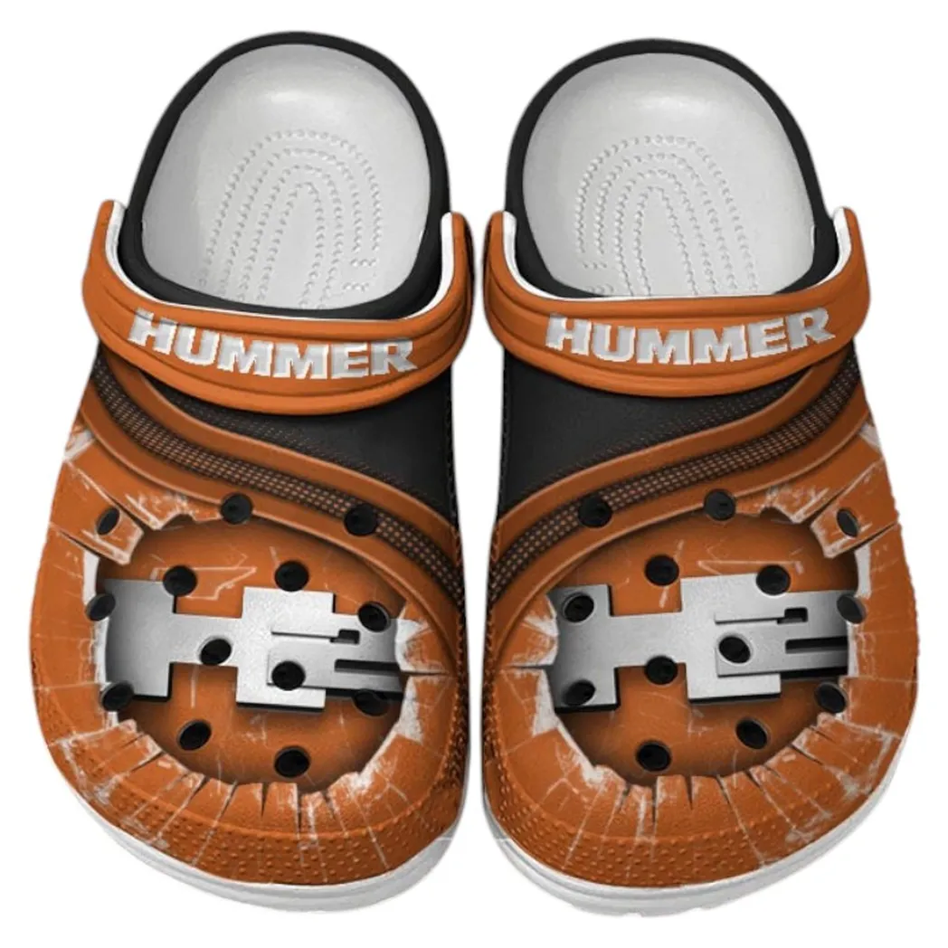 Hummer H2 Crocs Clogs Men Women, Gift For Hummer H2 Fan CAR188032025146 - Orange