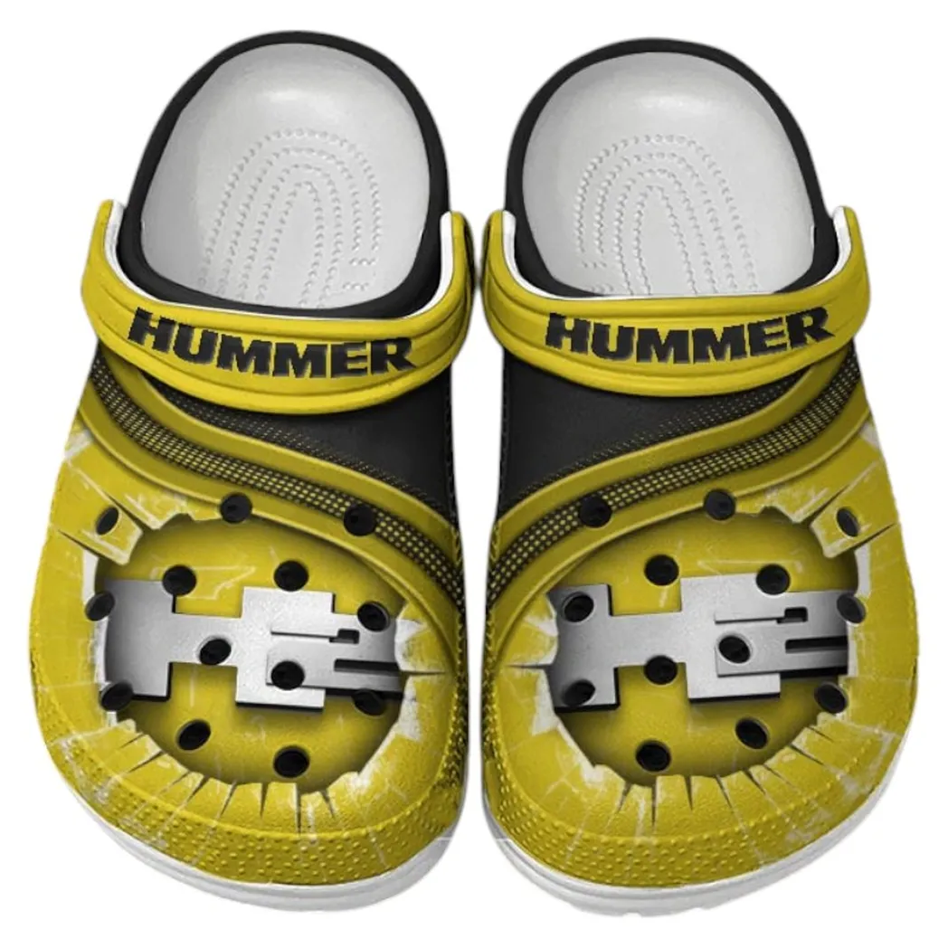 Hummer H2 Crocs Clogs Men Women, Gift For Hummer H2 Fan CAR188032025146 - Yellow