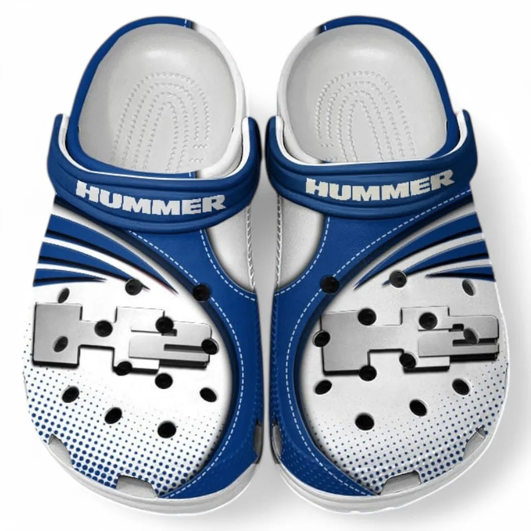 Hummer H2 Crocs Sandals For Men Women, Gift For Hummer H2 Fan CAR181031525706 - Blue