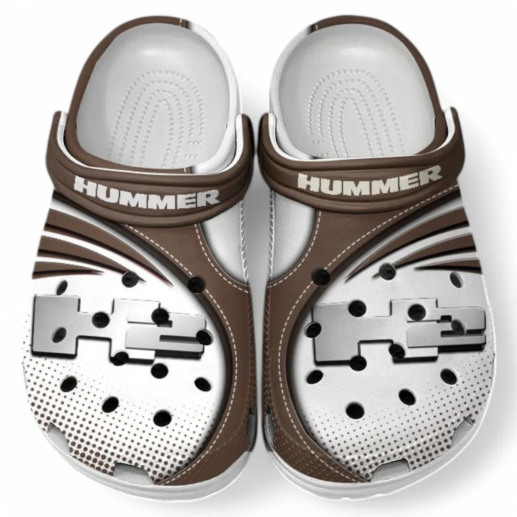 Hummer H2 Crocs Sandals For Men Women, Gift For Hummer H2 Fan CAR181031525706 - Brown