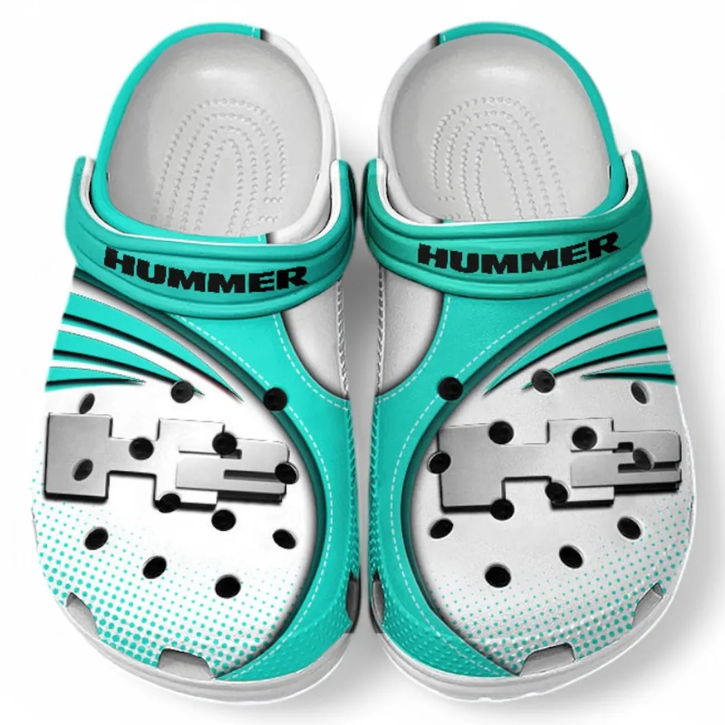 Hummer H2 Crocs Sandals For Men Women, Gift For Hummer H2 Fan CAR181031525706 - Cyan