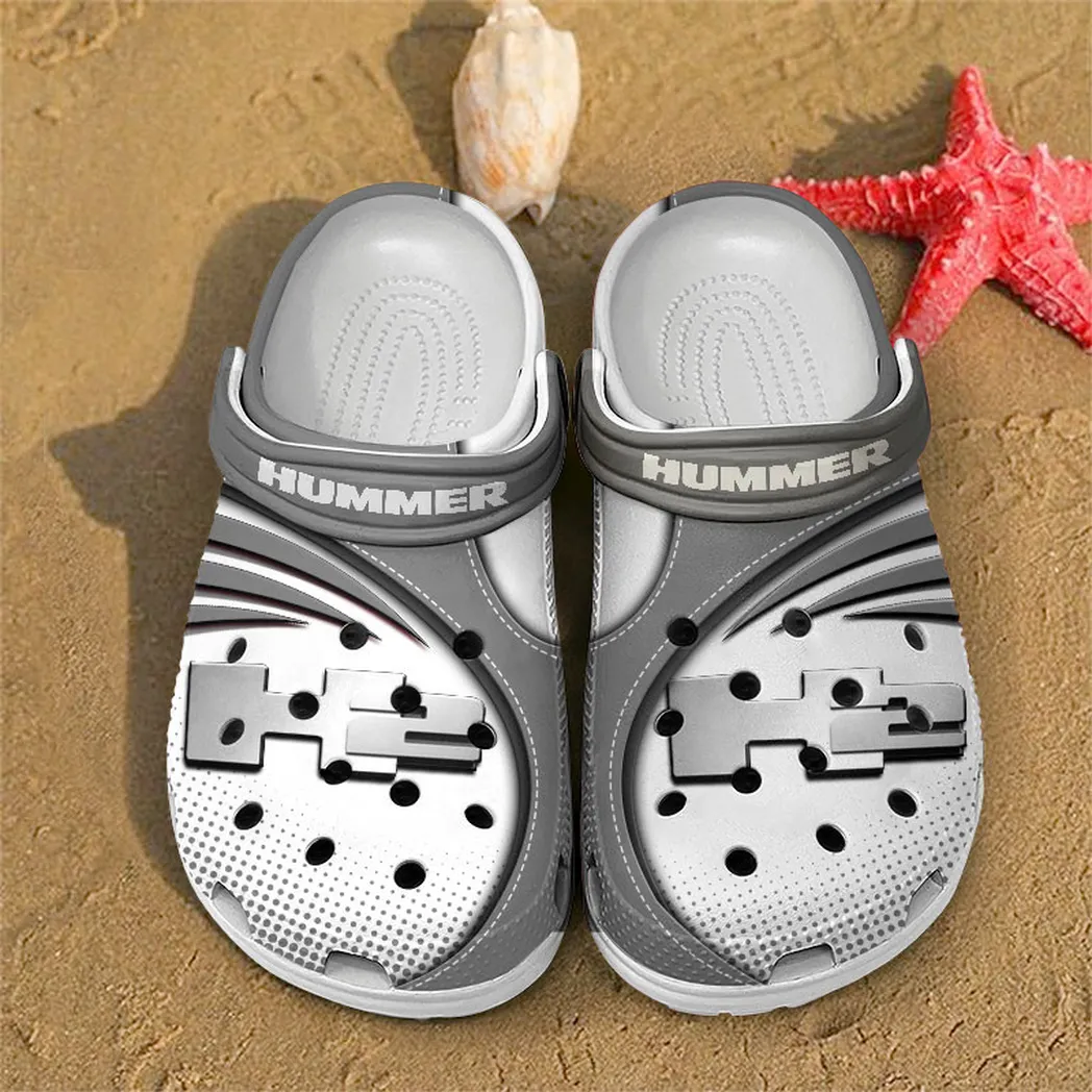 hummer h2 crocs sandals for men women gift for hummer h2 fan car181031525706 gray yjglb