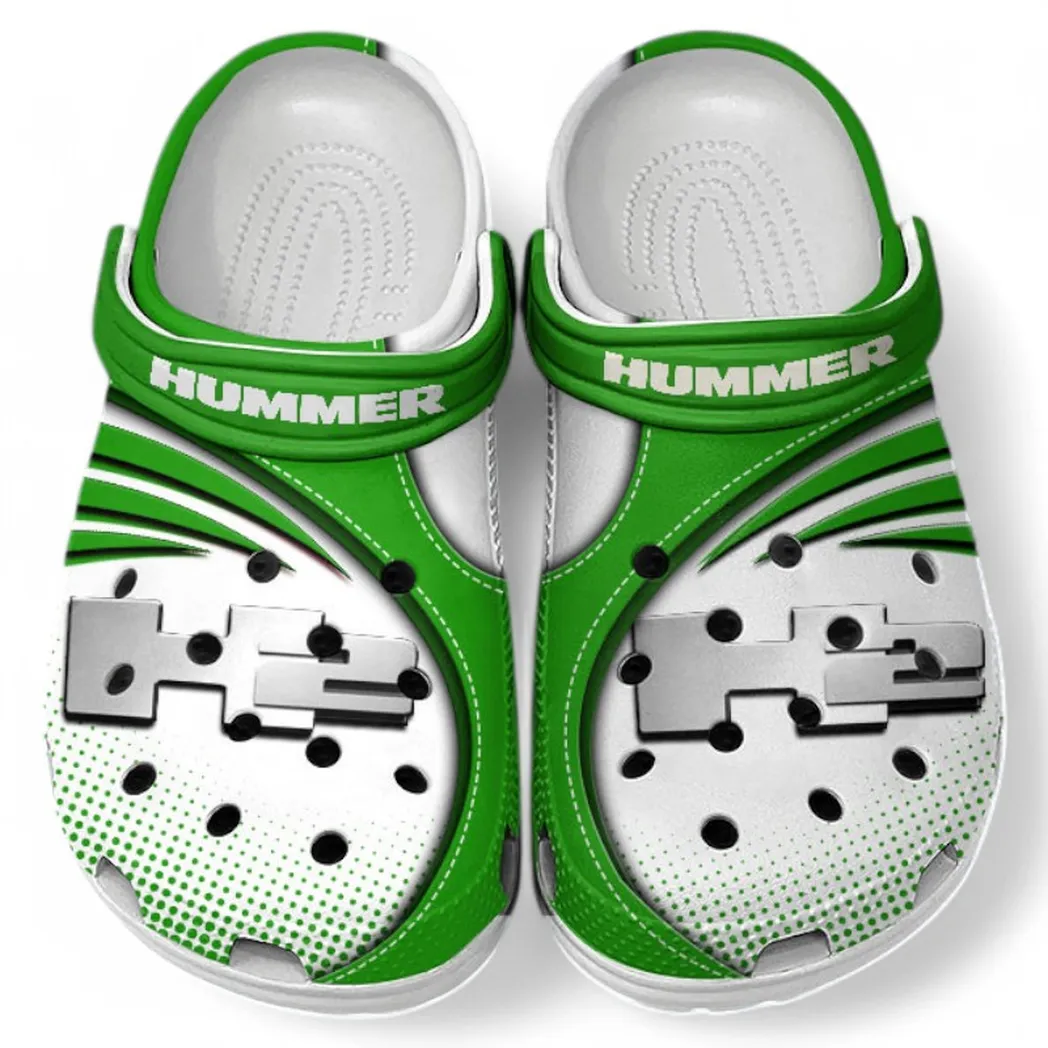 Hummer H2 Crocs Sandals For Men Women, Gift For Hummer H2 Fan CAR181031525706 - Green