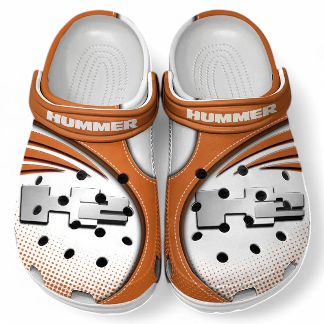 Hummer H2 Crocs Sandals For Men Women, Gift For Hummer H2 Fan CAR181031525706 - Orange