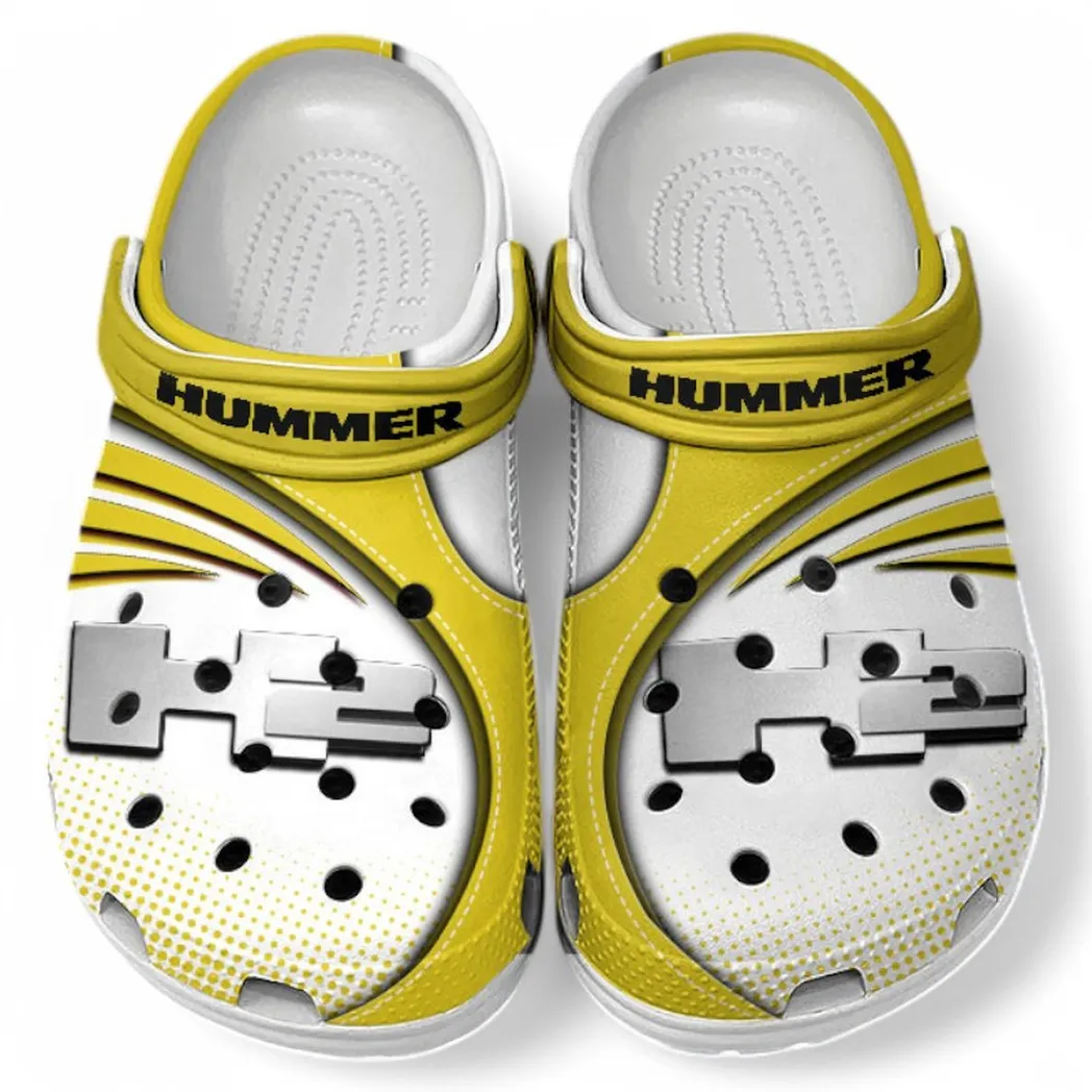 Hummer H2 Crocs Sandals For Men Women, Gift For Hummer H2 Fan CAR181031525706 - Yellow