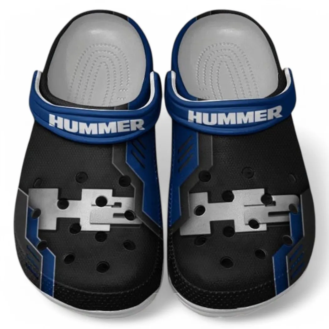 Hummer H2 Crocs Shoes, Clogs Men Women, Gift For Hummer H2 Fan CAR185031525262 - Blue