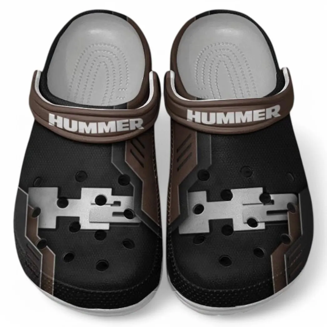 Hummer H2 Crocs Shoes, Clogs Men Women, Gift For Hummer H2 Fan CAR185031525262 - Brown