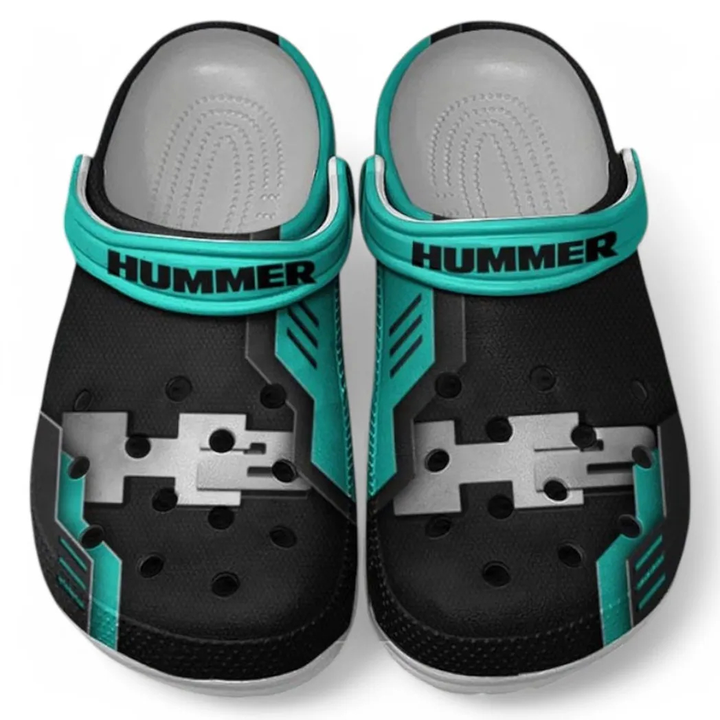 Hummer H2 Crocs Shoes, Clogs Men Women, Gift For Hummer H2 Fan CAR185031525262 - Cyan
