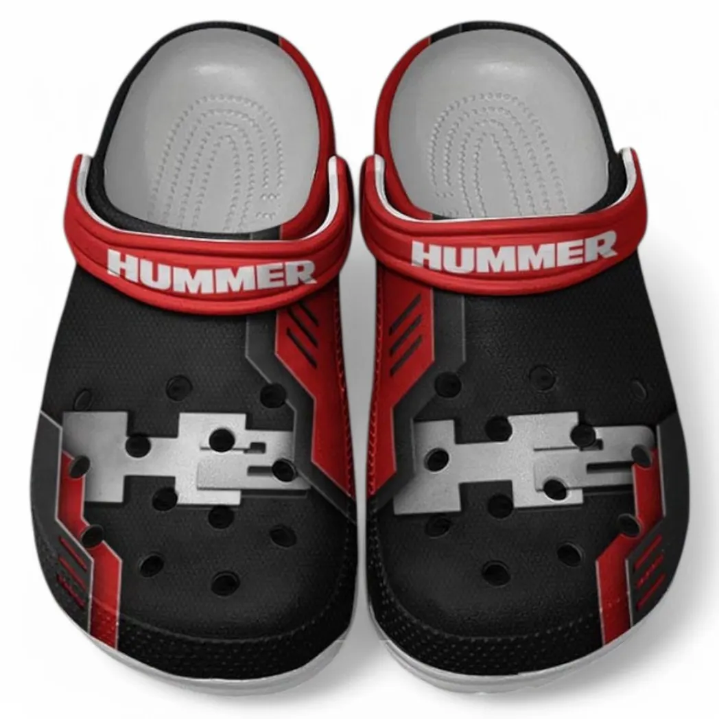 Hummer H2 Crocs Shoes, Clogs Men Women, Gift For Hummer H2 Fan CAR185031525262 - Red