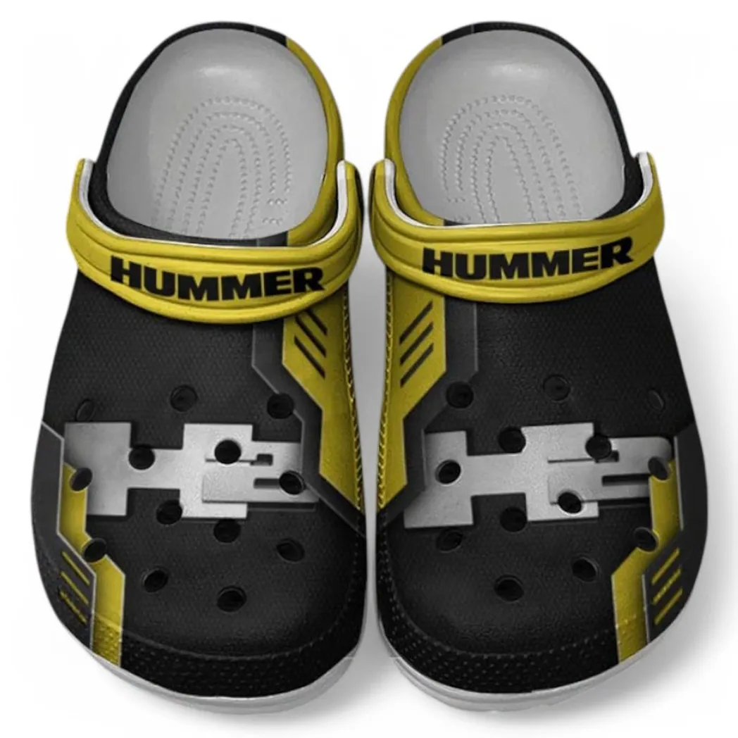 Hummer H2 Crocs Shoes, Clogs Men Women, Gift For Hummer H2 Fan CAR185031525262 - Yellow