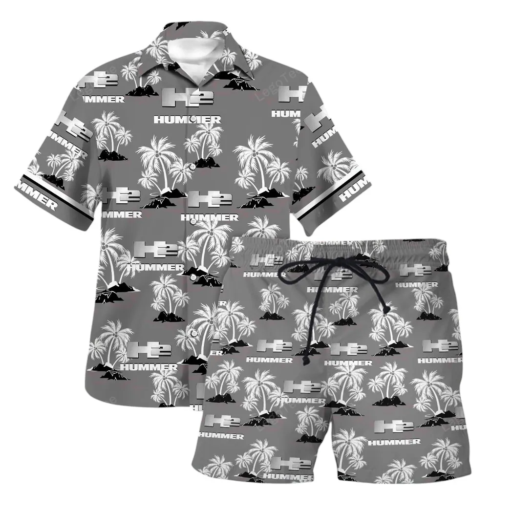 hummer h2 hawaiian shirt set for men gift for hummer h2 lovers gift for him husband boyfriend car144021125516 1 shaph